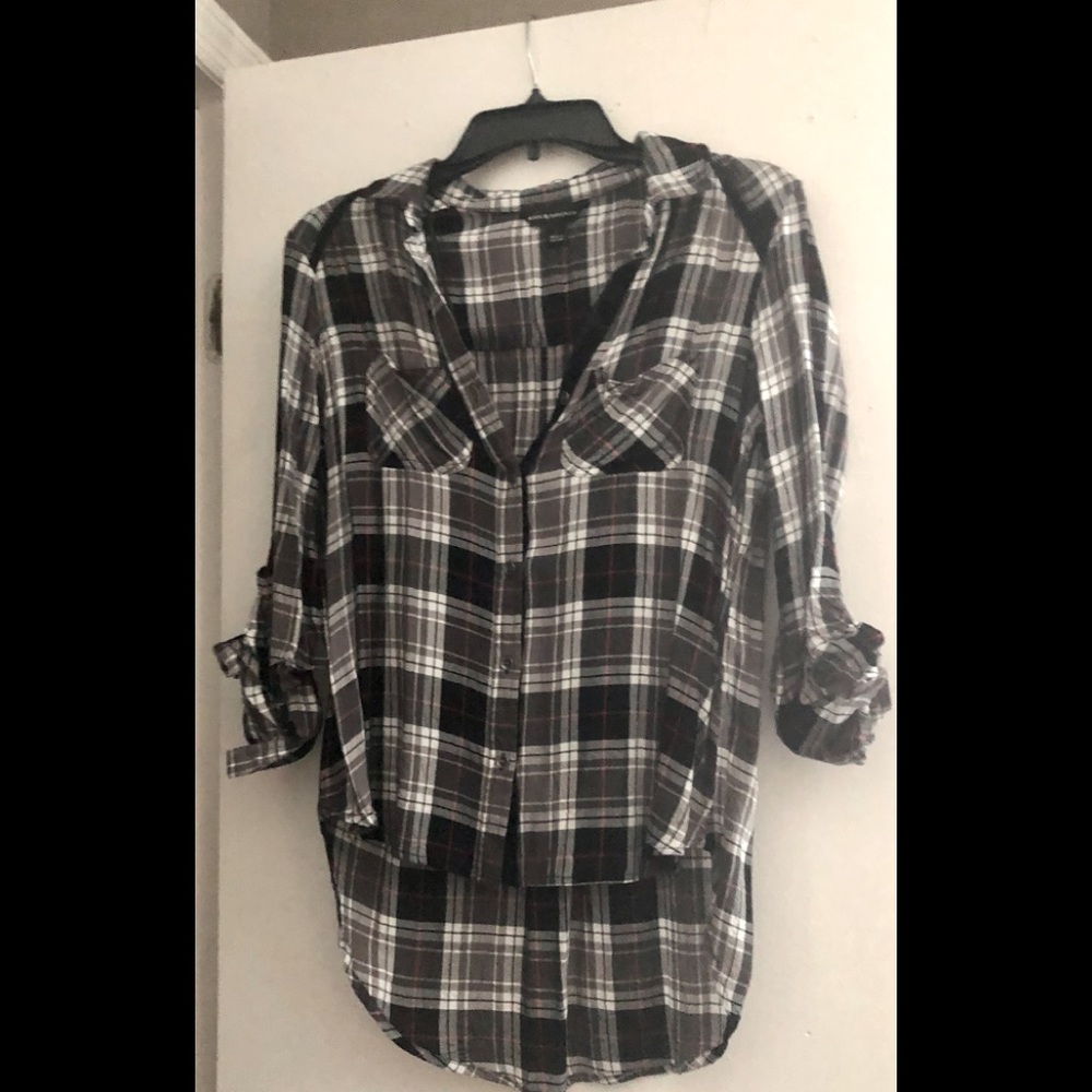 Dressy plaid shirt